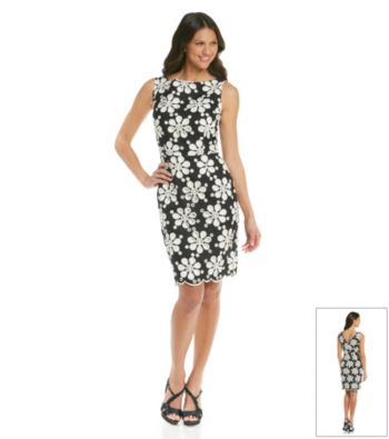 Muse Embroidered Daisy Floral Sheath