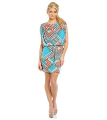 Jessica Simpson Printed Blouson Dress
