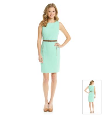 Anne Klein Belted Sheath Dress