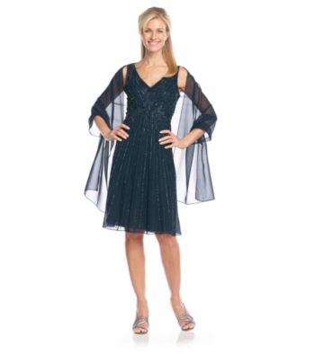 J Kara® Beaded Short Dress