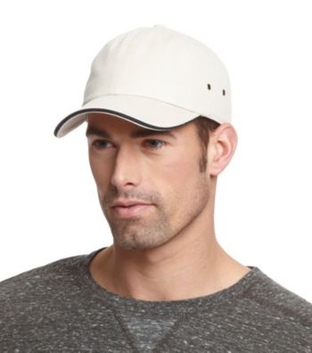 Isotoner® Lake of the Isles™ Men's Stone & Black Chino Baseball Cap