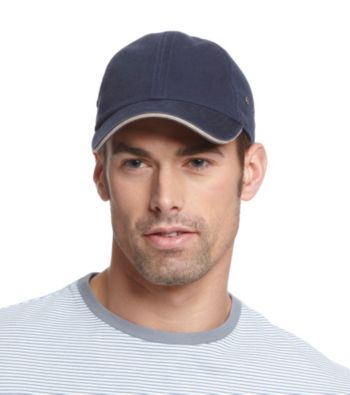 Isotoner® Lake of the Isles™ Men's Navy & Khaki Chino Baseball Cap