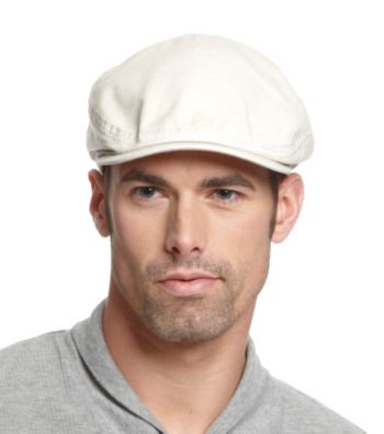 Isotoner® Lake of the Isles™ Men's Stone & Black Cotton Twill Ivy with Check Lining