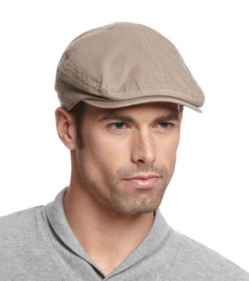 Isotoner® Lake of the Isles™ Men's Khaki & Navy Cotton Twill Ivy