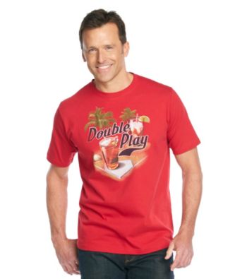 Paradise Collection® Men's Red Holly Berry Short Sleeve Jersey Screenprint Tee