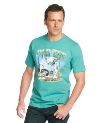 Paradise Collection® Men's Aqua Tile Short Sleeve Screenprint Tee