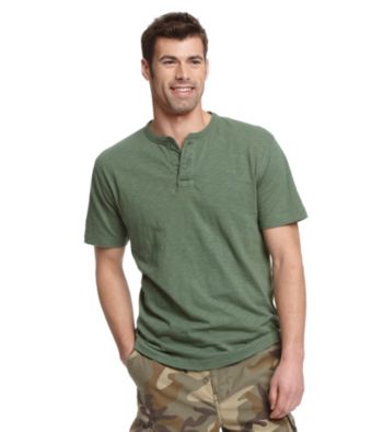 Ruff Hewn Men's Short Sleeve Henley Top