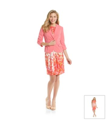 Jessica Howard® Blouson Print Jacket Dress
