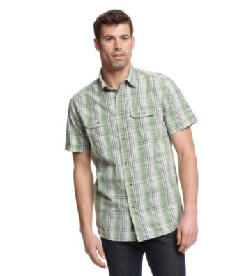 Ruff Hewn Men's Willow Brough Short Sleeve Plaid Woven