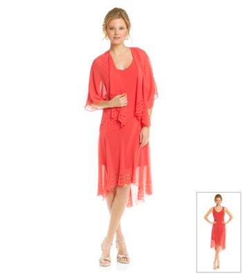 S.L. Fashions Petites' Chiffon Jacket Dress