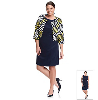 price for AGB Plus Size Print Jacket Dress Women's by Agb ,it's Price ...