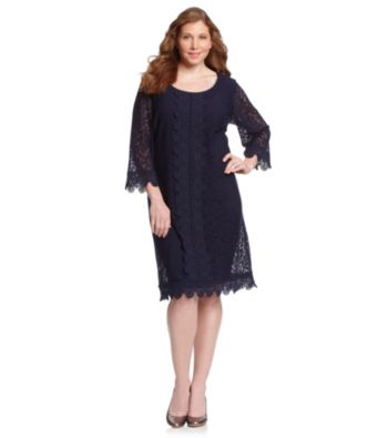 Jessica Howard® Plus Size Lace Shift Dress