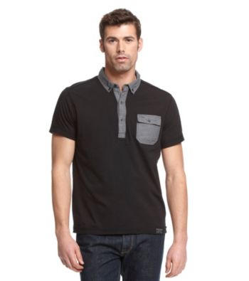 Calvin Klein Jeans® Men's Black Jersey Polo
