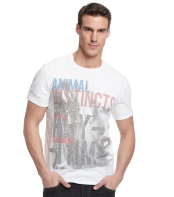 Calvin Klein Jeans® Men's White Short Sleeve 