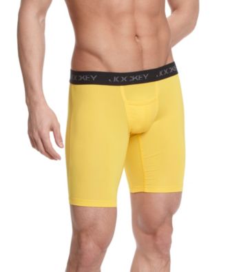 Jockey® Men's Bird Yellow Microfiber Sport Performance Midway Brief