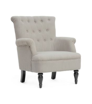 Baxton Studios Crenshaw Linen Modern Club Chair