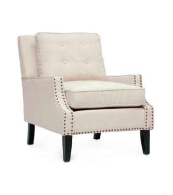 Baxton Studios Norwich Linen Modern Lounge Chair