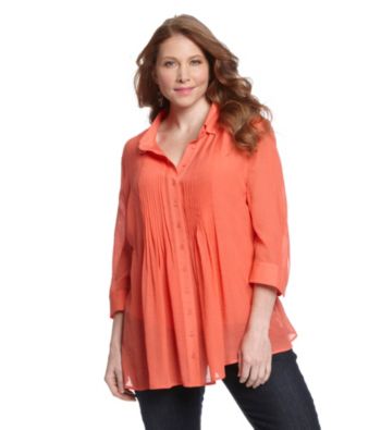 Fever™ Plus Size Pleated Blouse With Cami
