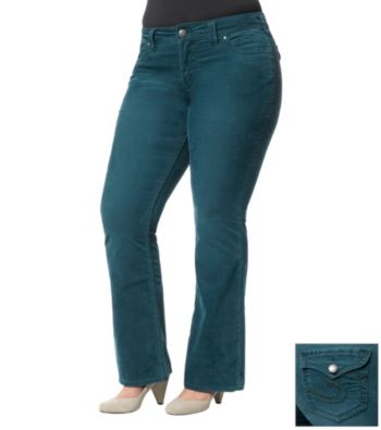 Silver Jeans Co. Plus Size Suki Curvy Fit Bootcut Colored Jeans