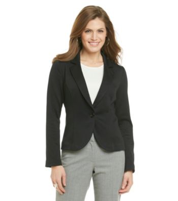 AGB® Petites' Lace-Back Jacket
