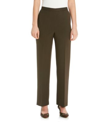 Alfred Dunner® Petites' Monaco Solid Pull-On Pant