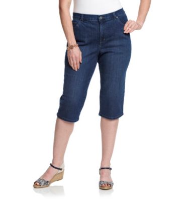 Gloria Vanderbilt® Plus Size Amanda Denim Dazzle Capri