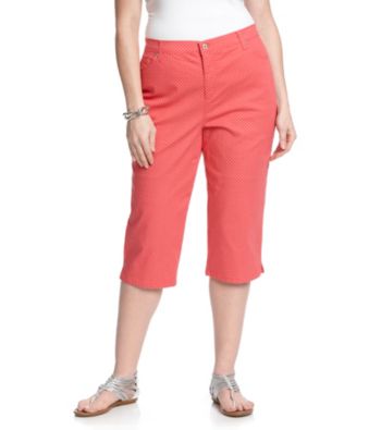 Gloria Vanderbilt® Plus Size Amanda Dot Capri