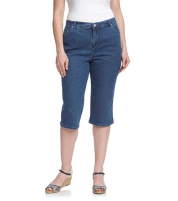 Gloria Vanderbilt® Plus Size Amanda Dot Capri
