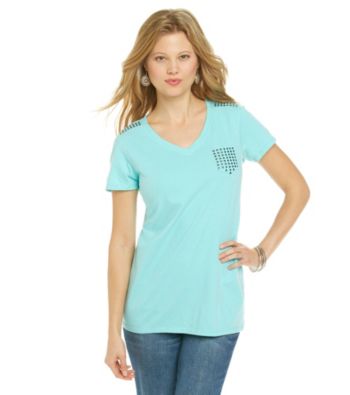 Ruff Hewn Studded Pocket V-neck Tee