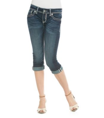 Studio 5® Cropped Roll Cuff Jeans
