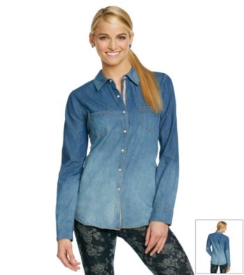 Jolt® Medium Wash Denim Shirt