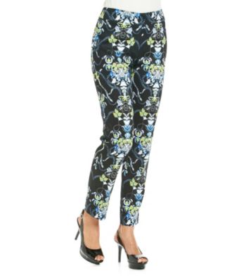 Nine West® Cotton Stretch Printed Skinny Pant