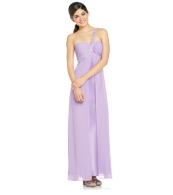 Morgan and Co.® Juniors' Slim One-Shoulder Dress