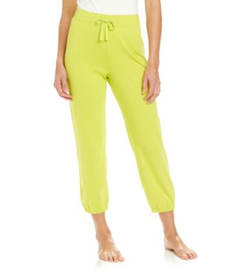 Relativity® French Terry Crop Sweatpants - Luau Lime