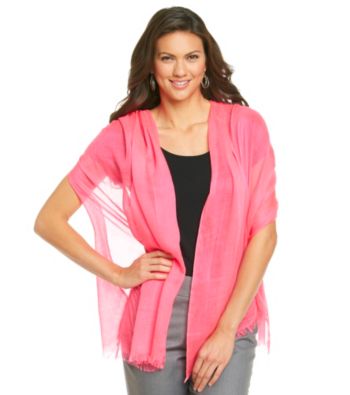Calvin Klein Solid Crepe Wrap