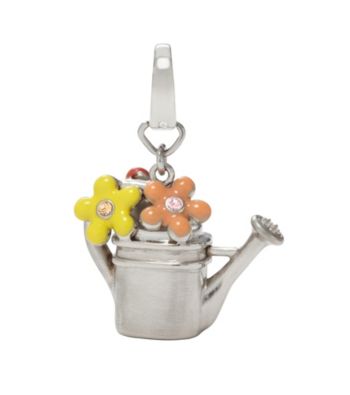 Fossil® Silvertone Watering Can Charm