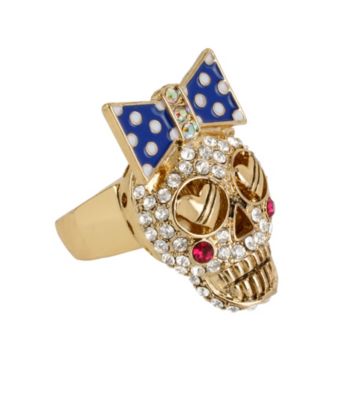 Betsey Johnson® Crystal Stretch Ring
