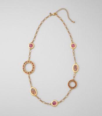 Laura Ashley® Pink Abalone/Goldtone 32