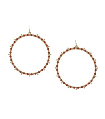 Jessica Simpson Chic Frills Drop Earrings