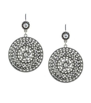 Jessica Simpson Silvertone Drop Earrings