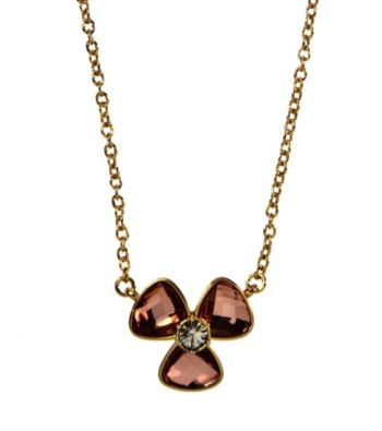 Anne Klein® Goldtone Rose Flower Pendant Necklace