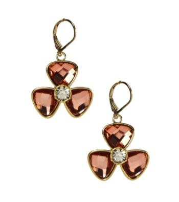 Anne Klein® Goldtone Flower Drop Earrings