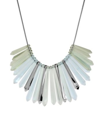 Kenneth Cole® Blue/Green Geometric Long Bead Frontal Necklace