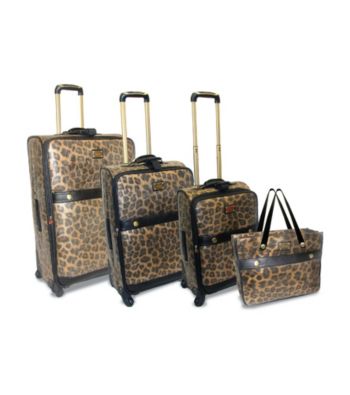 Adrienne Vittadini® Leopard 4-pc. Luggage Set