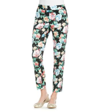 NY Collection Floral Printed Pant