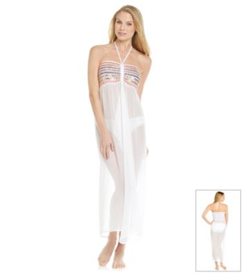 Raviya Chiffon Long Tube Dress Coverup