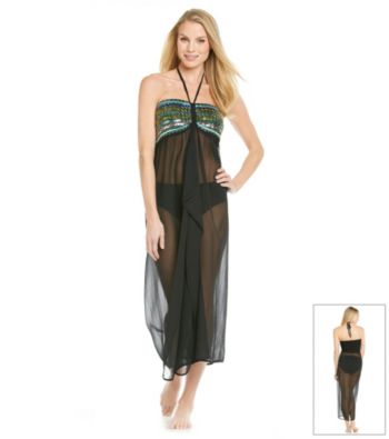 Raviya Chiffon Long Tube Dress Coverup