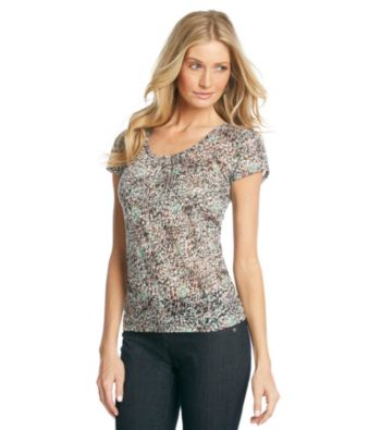 Relativity® U-neck Burnout Tee