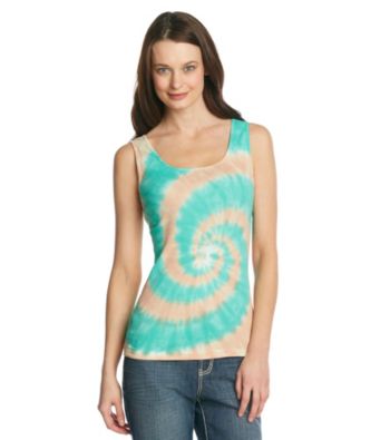 Relativity® Tie-Dye Rib Tank Top