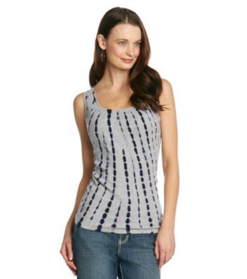 Relativity® Tie-Dye Rib Tank Top